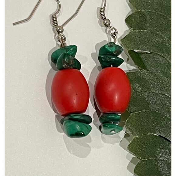 Beautiful Handmade Christmas Earrings - Picture 2 of 3